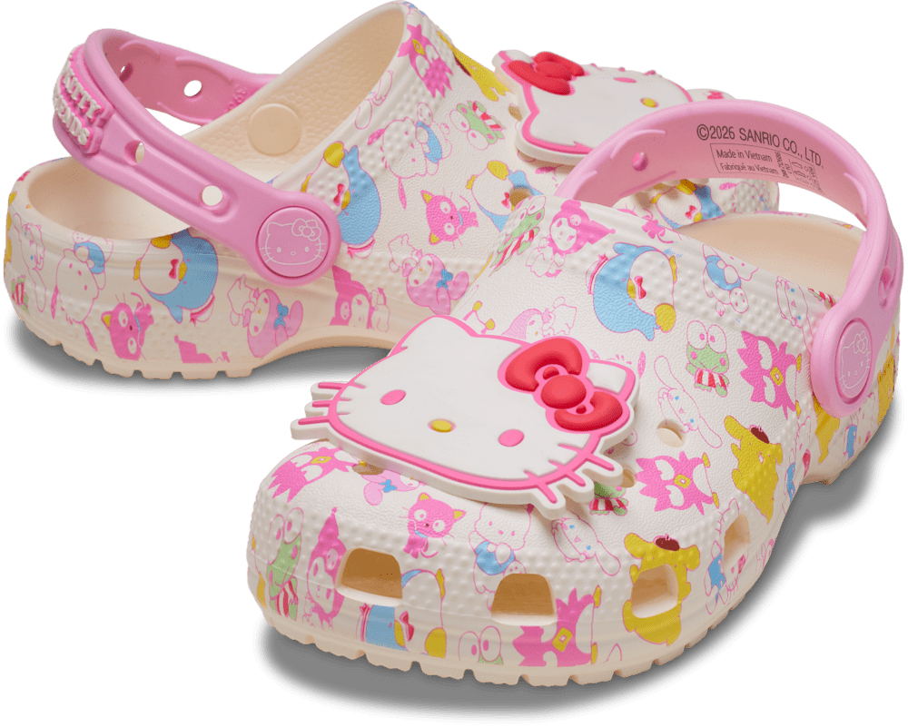 Детские сабо Crocs Toddlers’ Hello Kitty® and Friends Pastel Classic Clog — фото 2