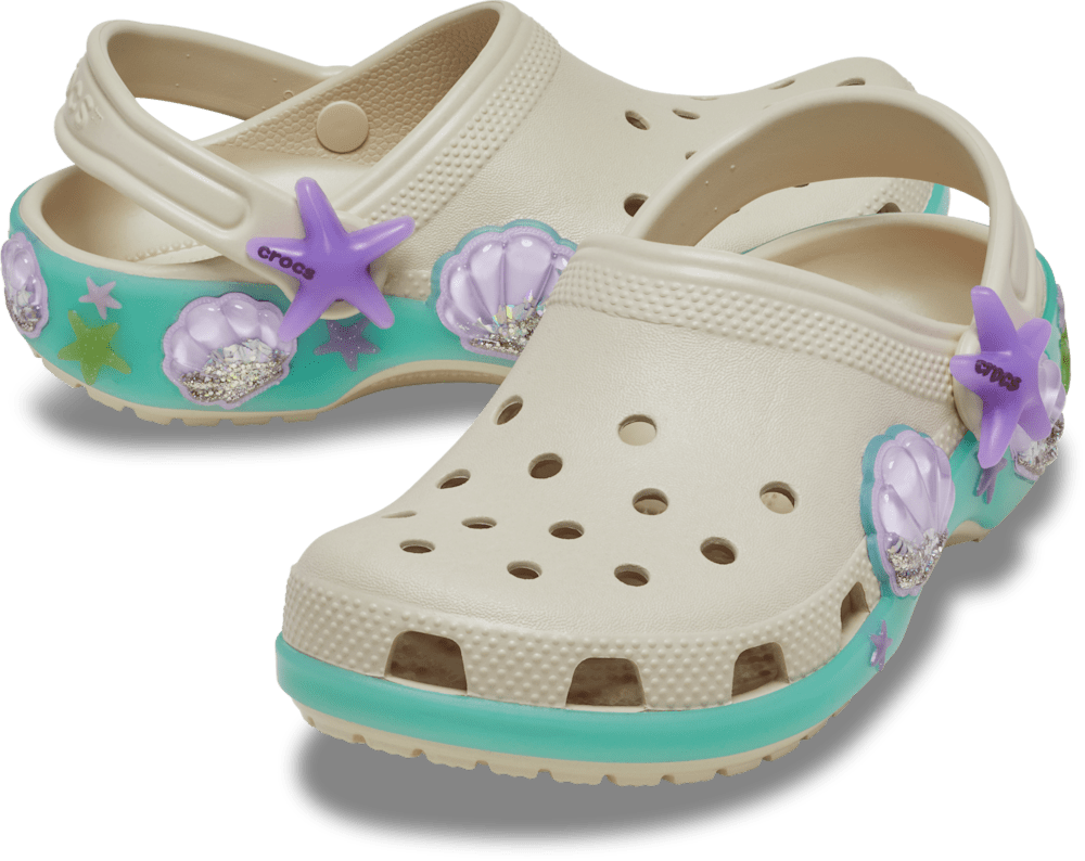 Детские сабо Crocs Kids' Classic Sea Sparkle Shaker Clog — фото 2