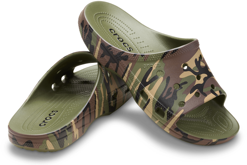 Мужские сандалии Crocs Men’s Camouflage Saturday Slide — фото 2