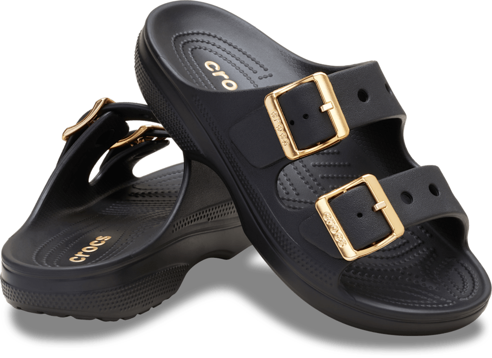 Женские сандалии Crocs Women’s Metallic Buckle Saturday Sandal — фото 2