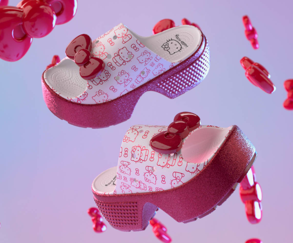 カラーブルーキティ　クロックス　Hello Kitty CROCS